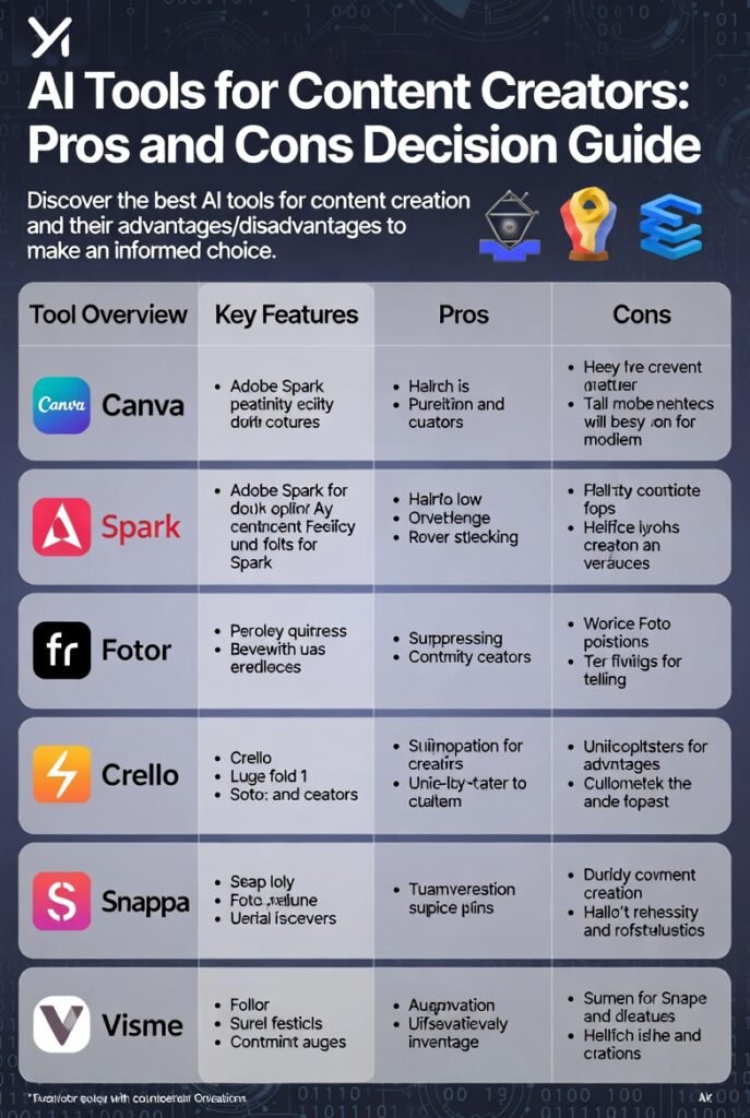 AI Tools for Content Creators Pros and Cons Decision Guide