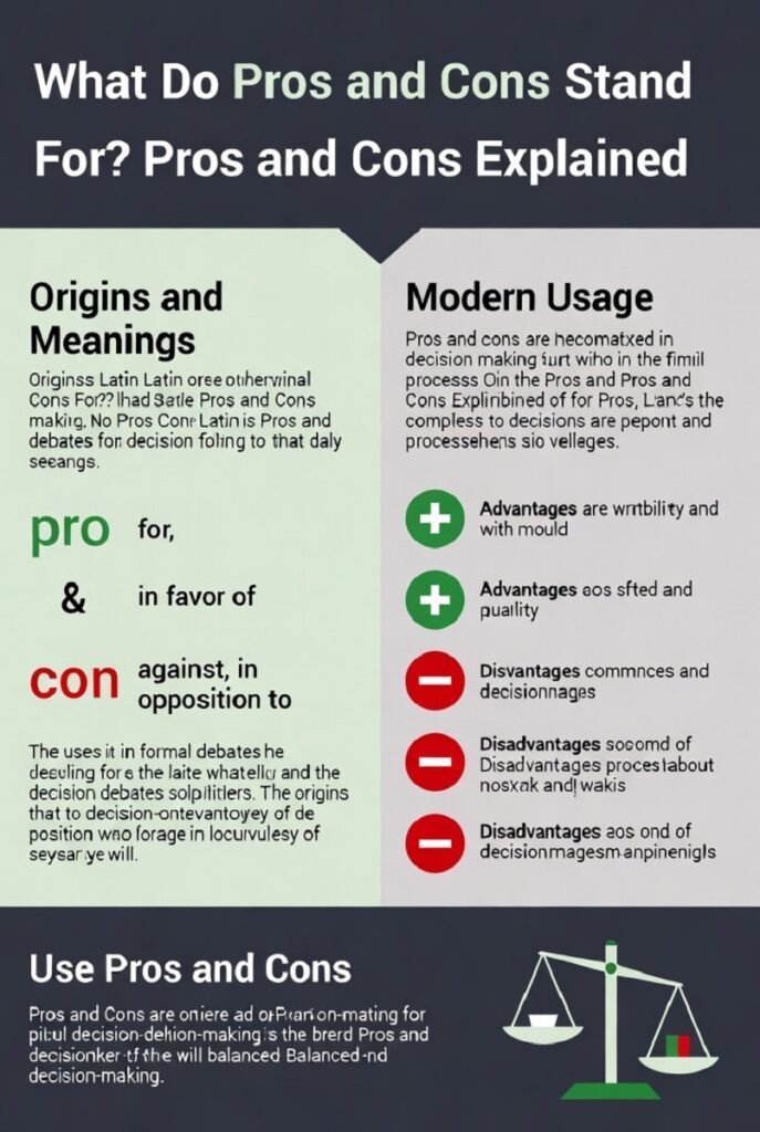 What Do Pros and Cons Stand For Pros and Cons Explained 2
